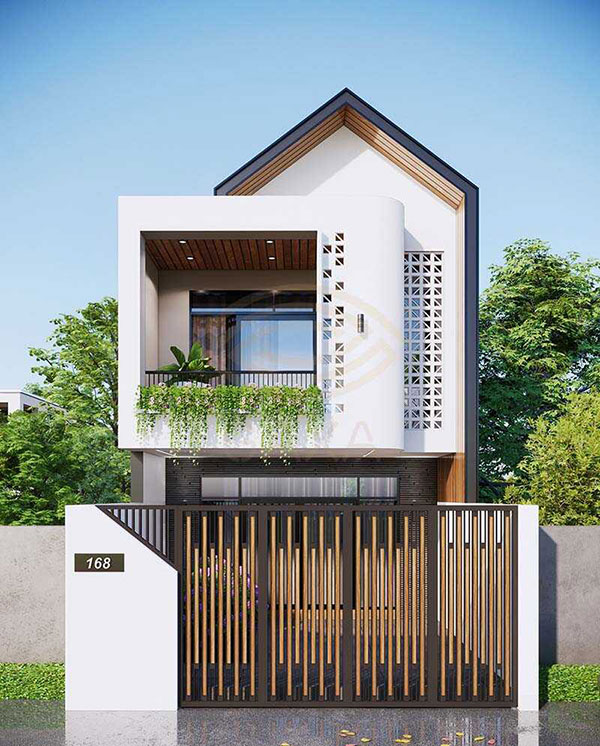 mẫu nhà ống 2 tầng mới nhất