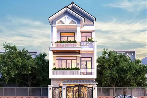 mẫu nhà ống 3 tầng đẹp mê ly