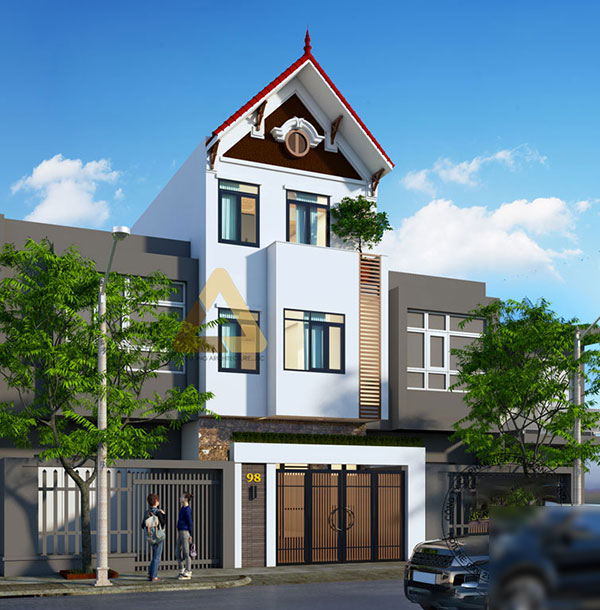 mẫu nhà ống 3 tầng sang sịn đẹp