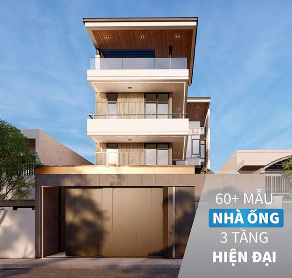 mẫu nhà ống 3 tầng hiện đại