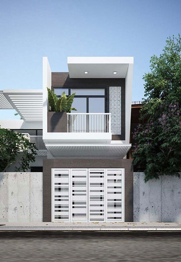 mẫu nhà phố 2 tầng ai nhìn cũng mê