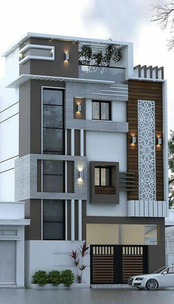 mẫu nhà phố không ban công là gì