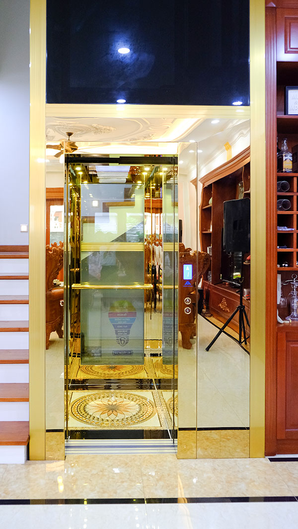 mẫu nhà 6x15m có thang máy hiện đại