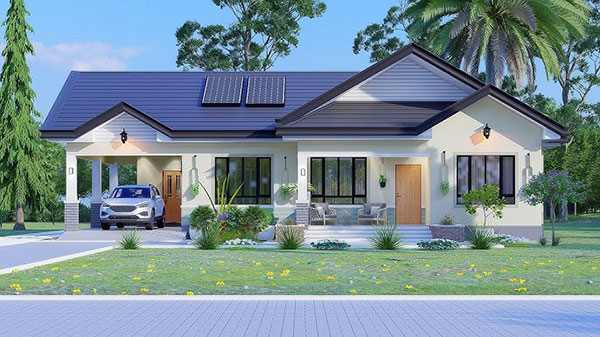mẫu thiết kế nhà đẹp cấp 4 sang trọng