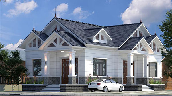 mẫu thiết kế nhà đẹp cấp 4 nhẹ nhàng