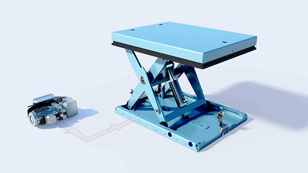 nguyên lý hoạt động của bàn nâng thuỷ lực