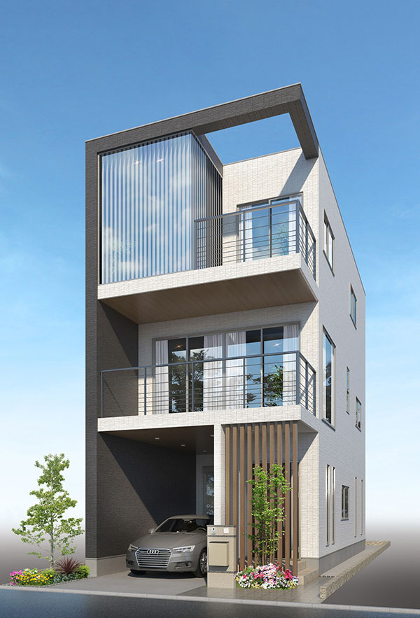 phong cách Nhật Bản cho nhà phố 3 tầng