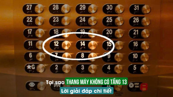 tại sao thang máy không có tầng 13