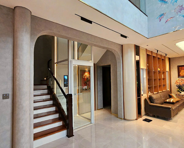 thang máy kính huy hoàng luxury