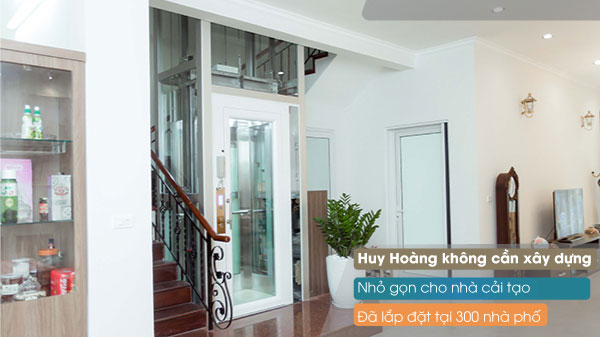 thang máy mini huy hoàng không cần xây dựng