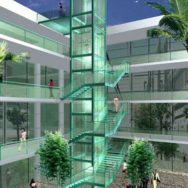 ứng dụng khung thép thang máy