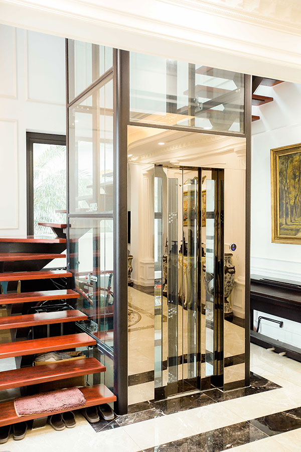 mẫu thiết kế nhà 50m2 có thang máy được yêu thích