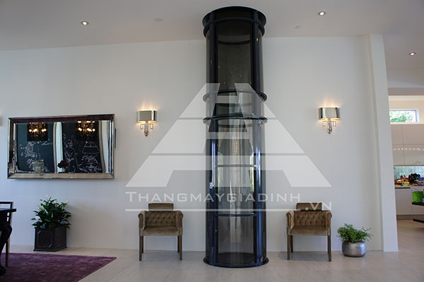 mẫu thiết kế nhà 50m2 có thang máy nhỏ gọn
