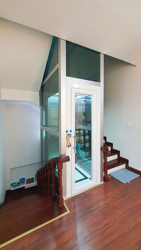 mẫu thiết kế nhà 50m2 có thang máy