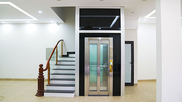 mẫu thiết kế nhà 6x12 có thang máy tiện nghi
