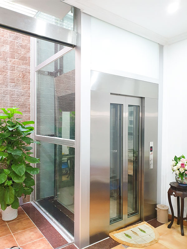 mẫu thiết kế nhà 6x12 có thang máy