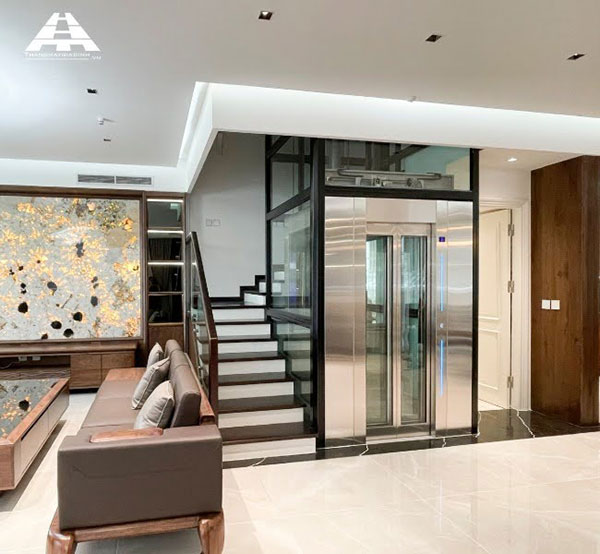 mẫu thiết kế nhà ống 7 tầng có thang máy