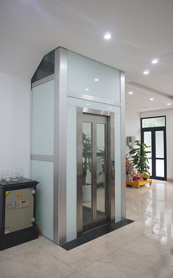 mẫu thiết kế nhà 4x12 có thang máy đẹp