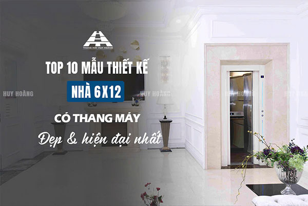 thiết kế nhà 6x12 có thang máy