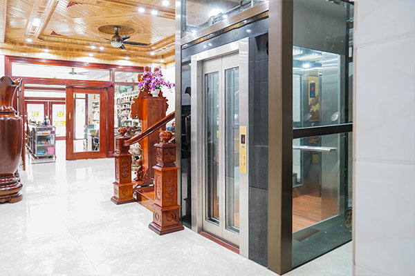 mẫu thiết kế nhà 5x10m có thang máy tiện nghi